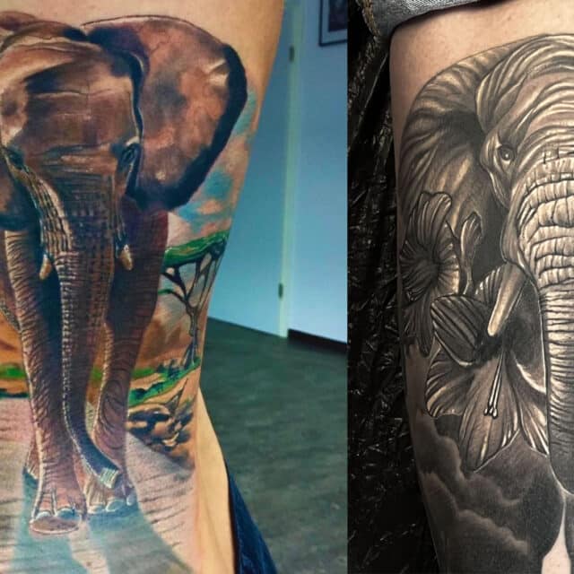 Elefanten-Tattoos